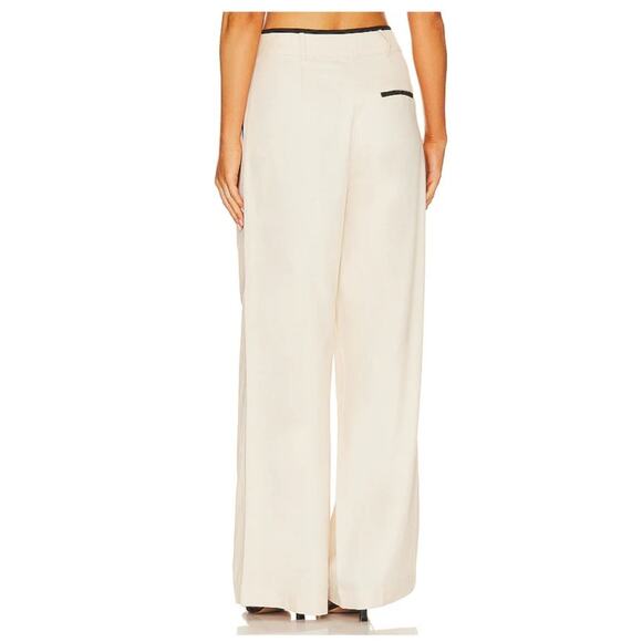 New Anthropologie SOVERE Express Wide-Leg Pleated Pants $189 SIZE 8 Beige - Picture 7 of 9